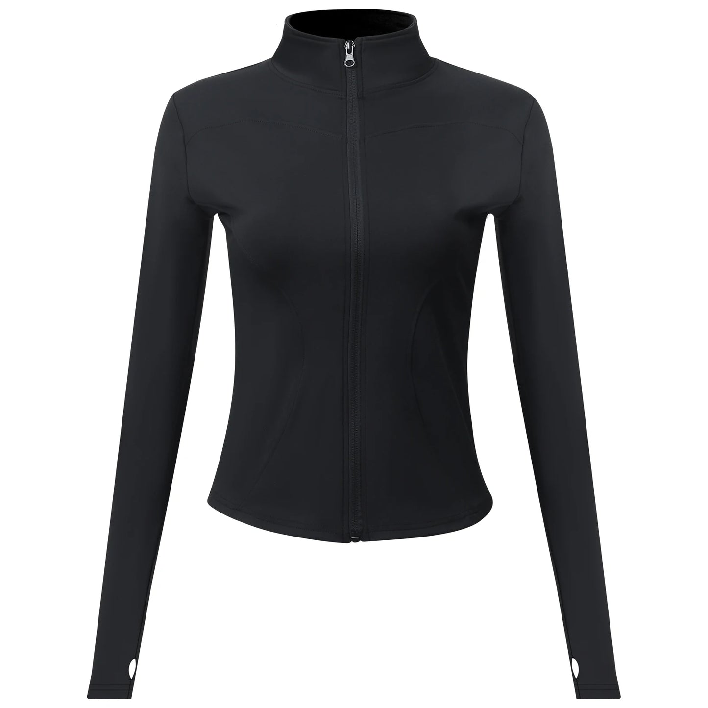 Lara Women's Workout Jacket with Thumb Holes,