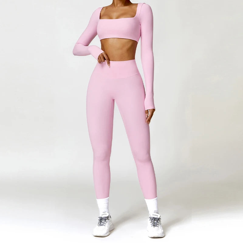 Lara 2PCS Yoga Suit Sports Set Women Quick-Drying